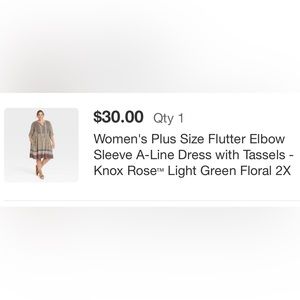 Knox Rose Dress in like new condition